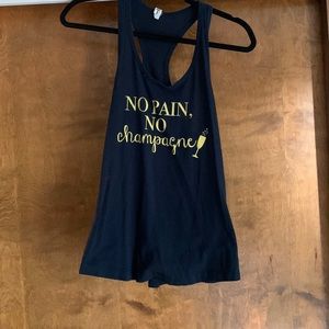 Navy blue yoga/workout tank